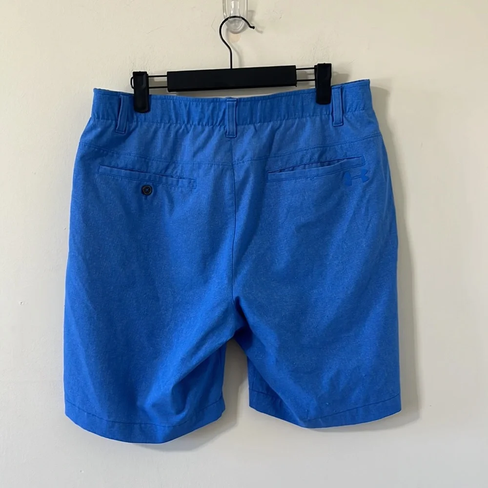 Under Armour Men’s Blue Showdown Flat Front Shorts Size 34 - Picture 6 of 9